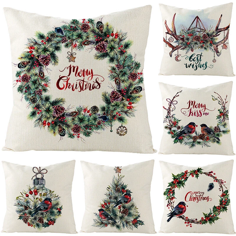 Christmas top cushions ebay