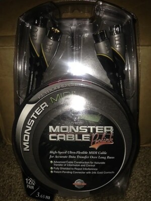 Monster M MIDI-12P StudioLink Patchbay 12ft. 5 Pin DIN Pair Cables