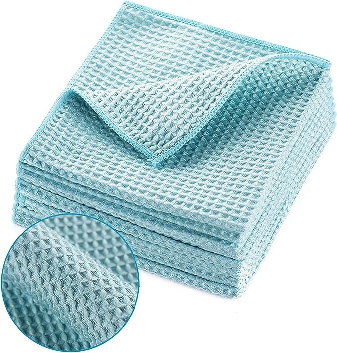 12Waffle Weave in 3 Colors Microfiber Drying Cleaning Towel Auto Detailing Glass