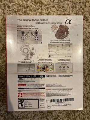 Cytus Alpha with Bonus CD (Nintendo Switch, 2019)- USA Launch