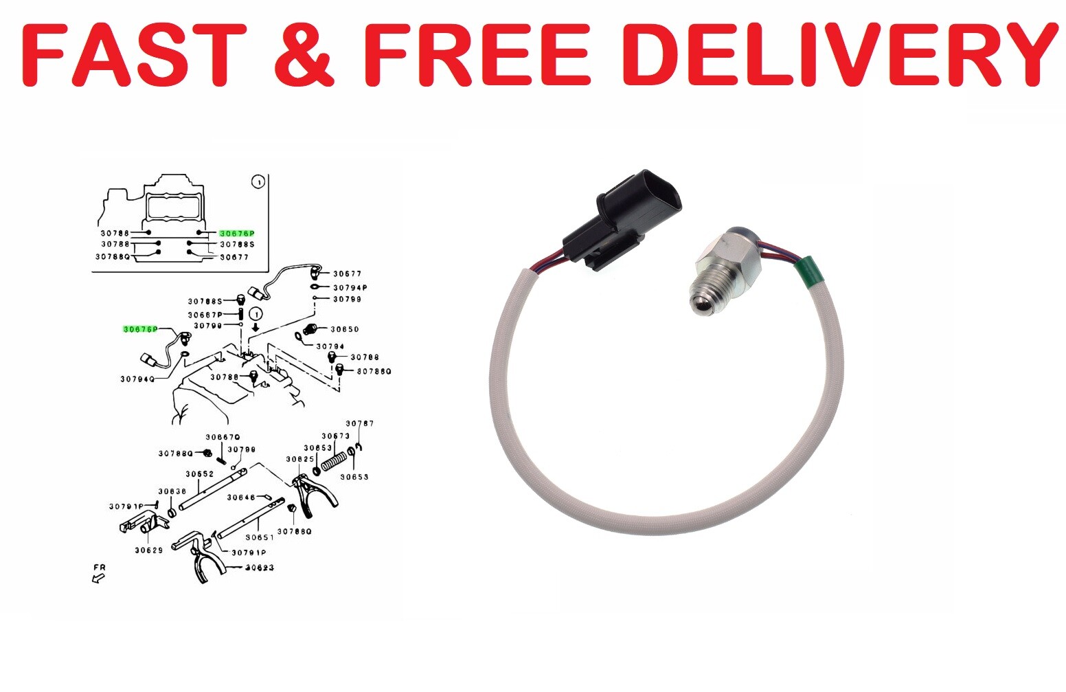 TRANSFER BOX 2WD to 4WD POSITION SWITCH for PAJERO SHOGUN 2.8TD / 2.5TD 93-01