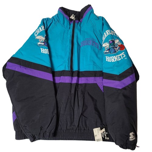 Vtg 90s Starter XL Charlotte Hornets 