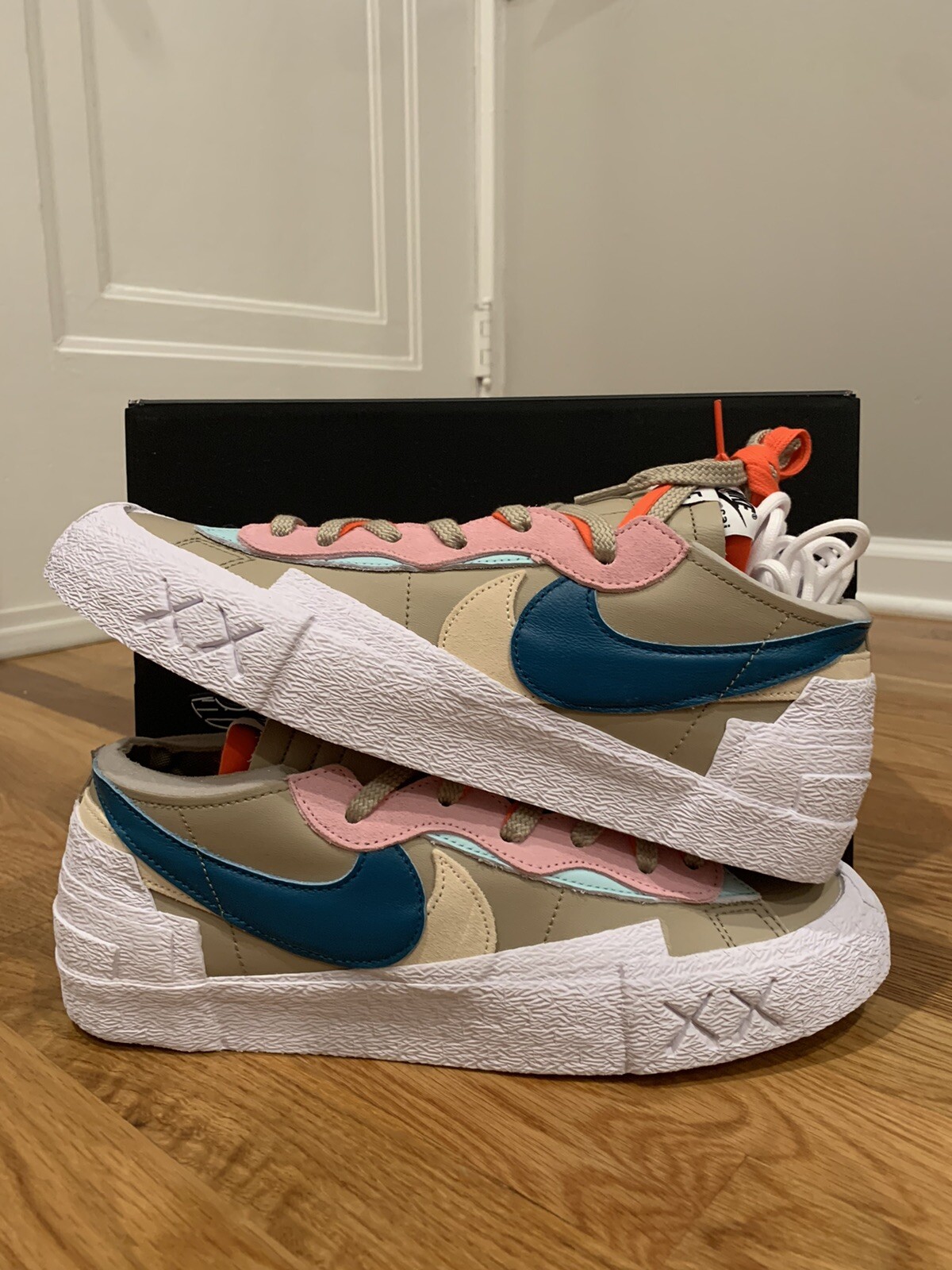 Blazer nuovo taglia 12 5M KAWS x sacai x Nike canna bassa abete brillante DM7901 200