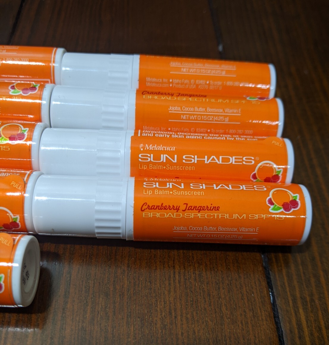 9 NewMelaleuca Sun Shades Lip BalmSPF 15 Sunscreen, Cranberry