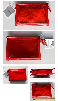 Smashbox Red Make-Up Bag Genuine Cosmetic Pouch Travel Accessory Case Container