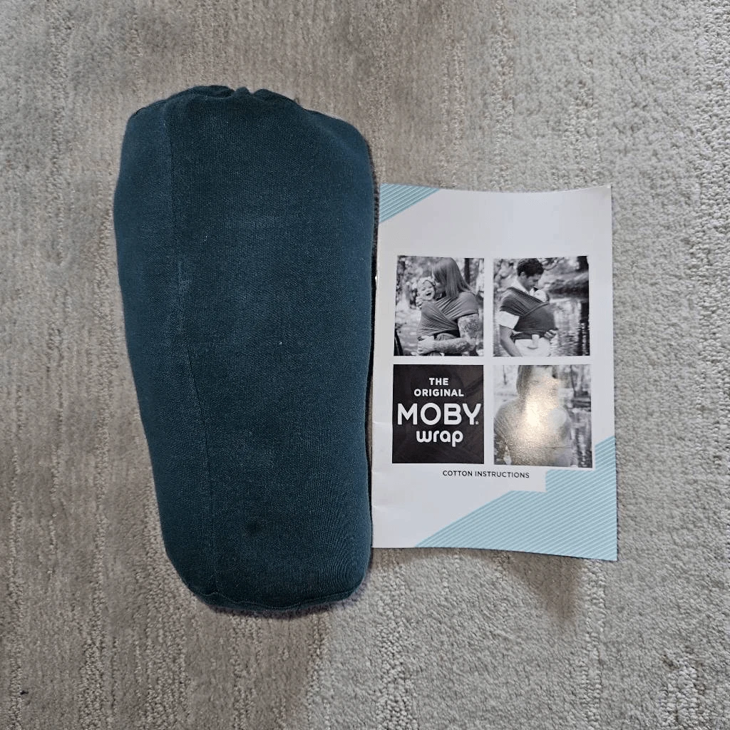 The Original Moby Cotton Baby Carrier in Teal