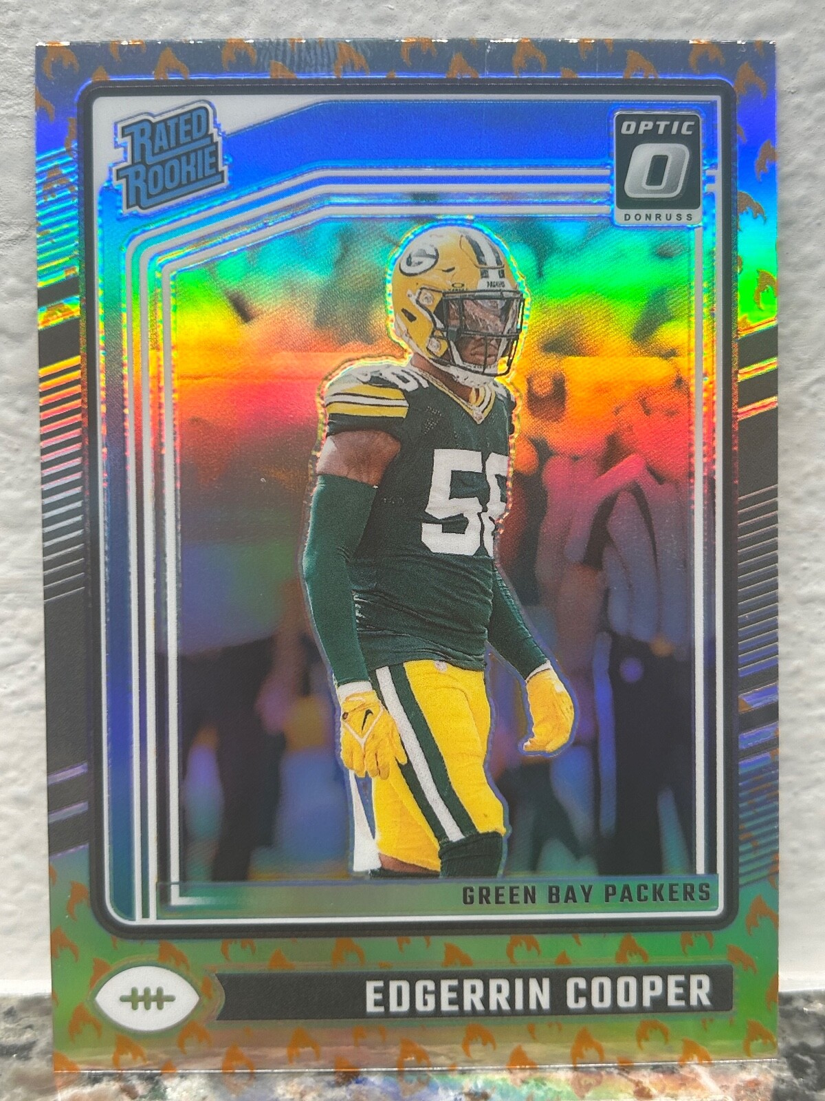 2024 Donruss Optic Edgerrin Cooper RC Rookie 231 Fire Emoji Case Hit SSP Packers