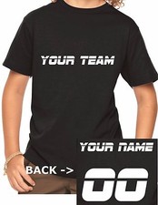 Custom Kids Team Shirt Youth Toddler Jersey Tee Name Number Sports Gift Idea