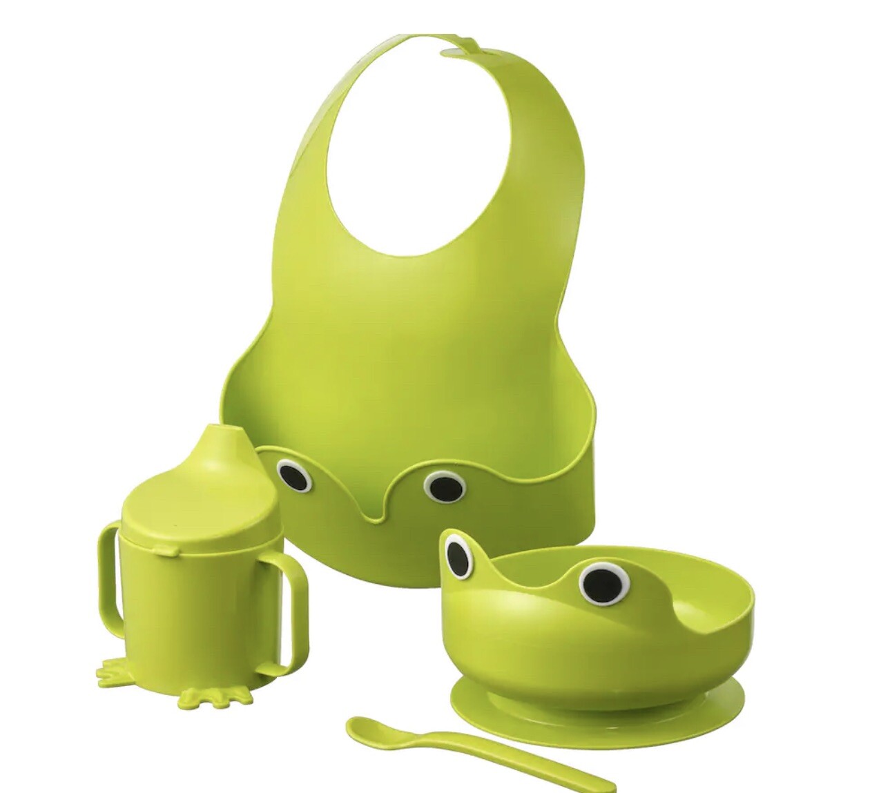 IKEA MATA 4-piece dinnerware set, green