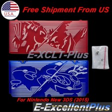 Replacement For 2015 Nintendo New 3DS Upper and Back Battery Housing Shell Case