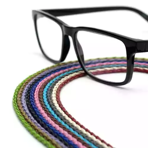 Brillenkette Aus Pu-Leder Mit Kordelzug Zum Lesen Von Sonnenbrillen 艹 - Bild 5 von 20