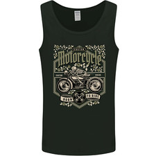 Custom Motorcycle Biker Motorbike Mens Vest Tank Top