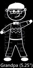 Ship From Usa Family Vinyl Decal Sticker Car Decals Stickers-grandpa