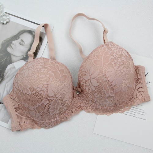 Reggiseno donna sexy pizzo taglie forti sexy pizzo imbottito push up 85D-110D - Foto 6 di 22