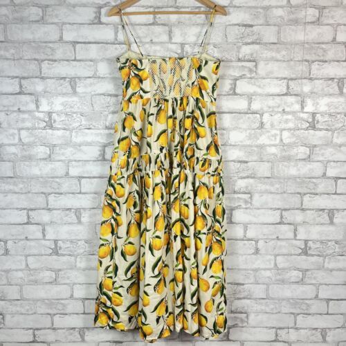 J.CREW NWT 100% Cotton Women's A-Line Limoncello Midi Dress sz 8 CA663 - Picture 2 of 9