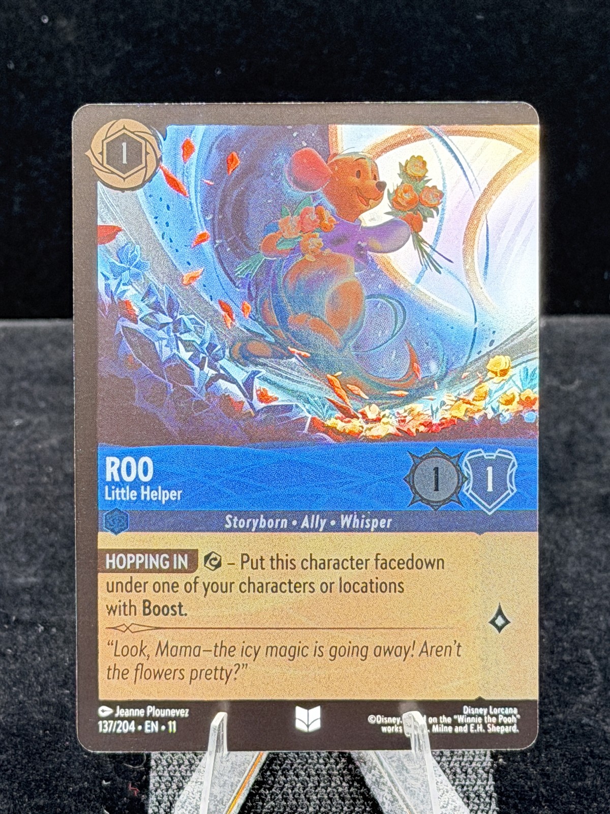 Disney Lorcana-Winterspell-Roo-Little Helper-#137-Cold Foil-M/NM