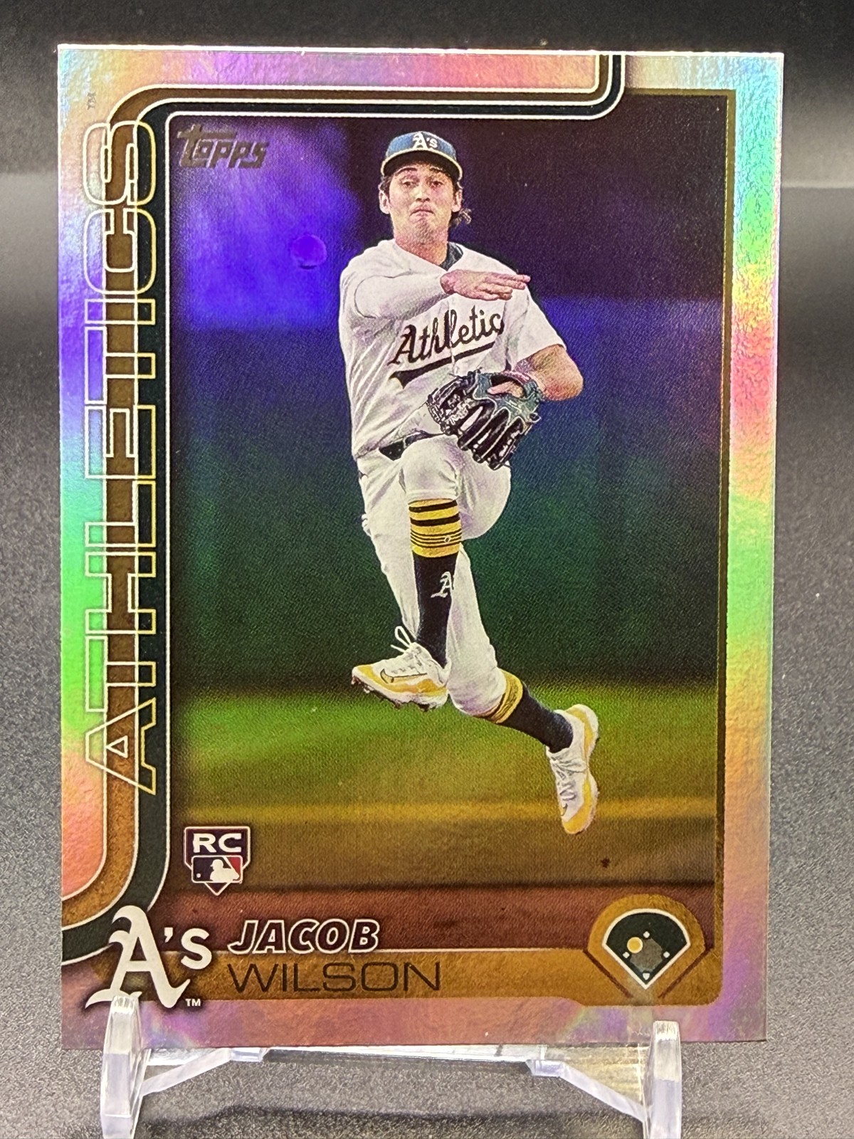 2025 Topps Series 1 - Jacob Wilson #314 Rainbow Foilboard (RC)