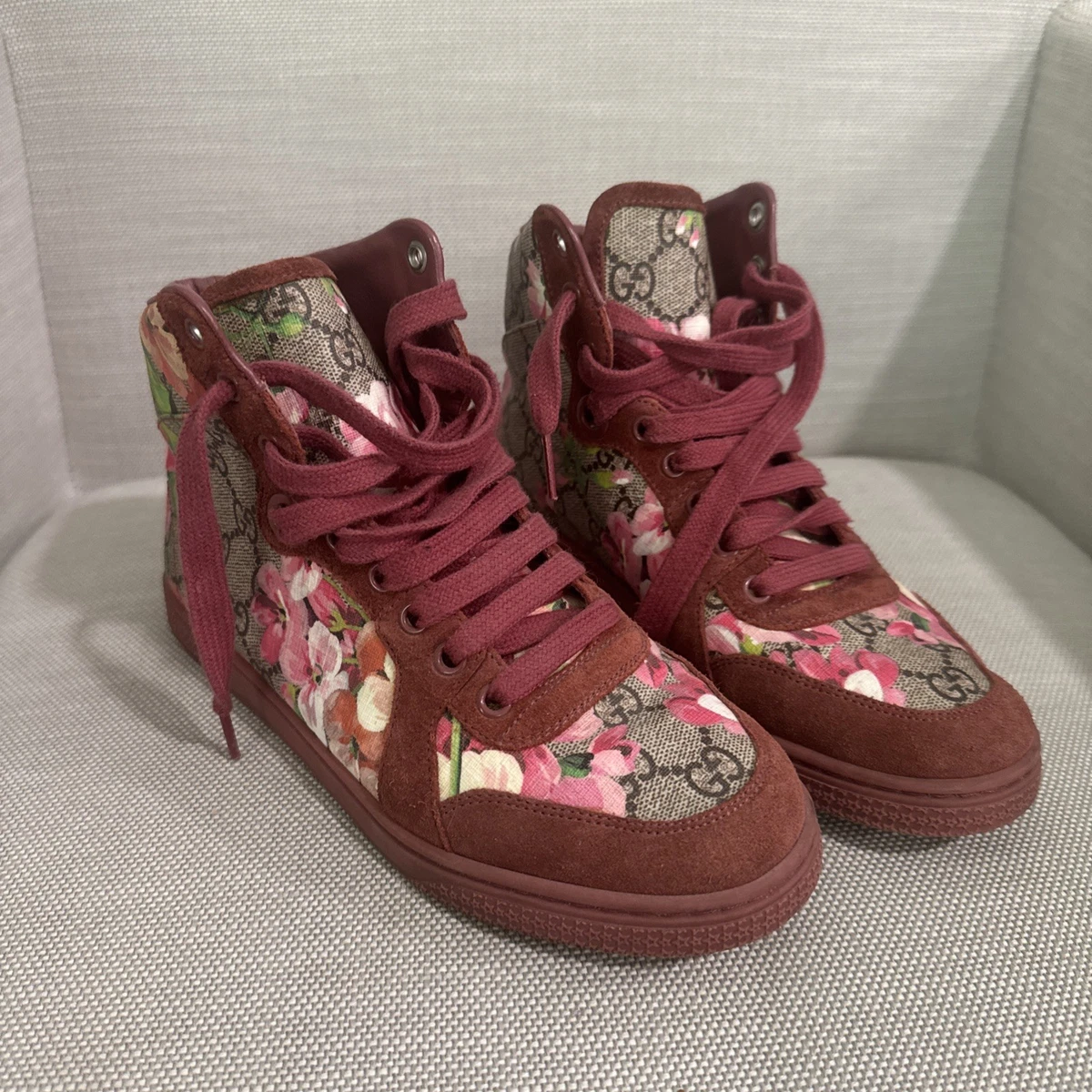 Gucci Floral High Top Athletic Shoes for Women for sale | eBay