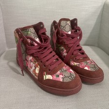 Gucci Coda GG Monogram Floral High Top Sneake...