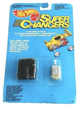 Hot Wheels SUPER CHARGERS Customizer Pack 1989 Mattel Toys Boxed New on Card..