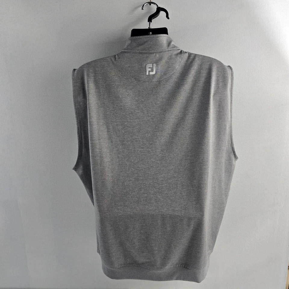 Footjoy golf vest pullover sleeveless mens sweater XL gray 6496 - Image 3 of 4