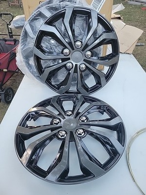 Pilot Automotive WH555-16GM-B 14 Inch Spyder Gunmetal Grey Universal 4 Hubcaps 