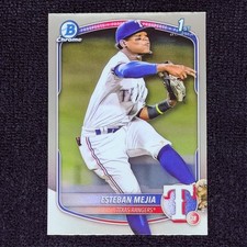 2025 1st Bowman Chrome Prospects - Esteban Mejia - Rangers - #BCP-9