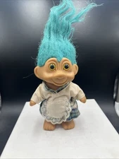 Troll Doll TNT 1991 Blue Hair With Dress