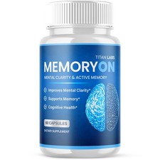  1 Pack MemoryOn Pills Nootropic Natural Brain Supplement Memory On 60 Capsules