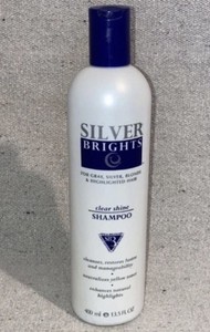 Silver Brights Clear Shine Purple Shampoo Hair Brightener Gray Blonde Brassiness