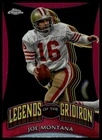 2024 Topps Chrome Football Pink Refractor Joe Montana #LOG-10