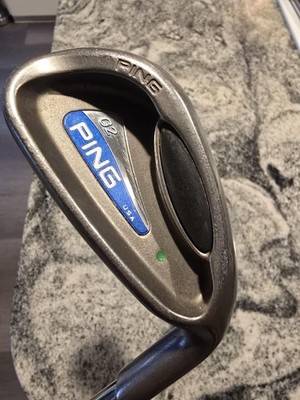 Vintage Ping G2 W Pitching Wedge Iron Green Dot Steel Lamkin Grip USA Golf Club