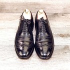 Allen Edmonds MCALLISTER Wingtip Oxford  8 D  Black * add $15 new Trees — photo 2