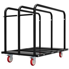 1000LBS Heavy Duty 2-in-1 Table Dolly,Swivel Mover Cart,Multi-Slot Flatbed Modes