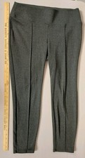 Nine West Women's Tummy Control Dress Leggings Size L Dark Gray