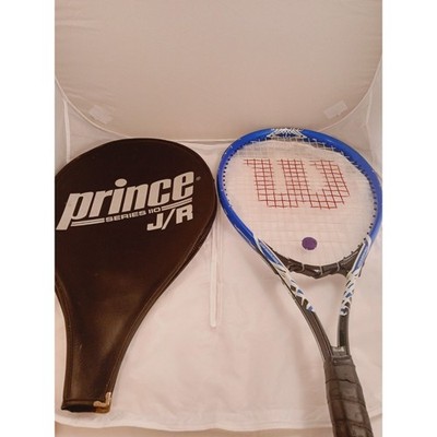 Wilson Tour Slam Tennis Racquet L2 4 1/4'' Stop Shock Pads Power Strings