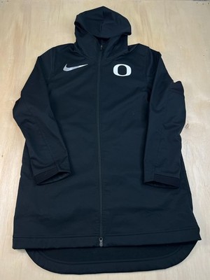 Size L - Nike Oregon Ducks Football Team Issued Travel Zip Up Jacket Coat