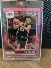 2024-25 Donruss Optic Legends Tim Duncan Pink Shimmer SP /275