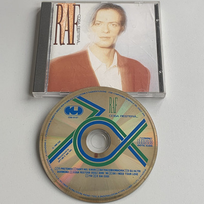 CD RAF (RAFF) - Cosa Restera - 8 Songs 1989 - Italo Disco - Italy press
