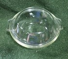 Pyrex Vintage Clear Glass Round Casserole Dish with Lid — photo 2