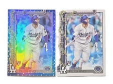 2025 Topps Holiday (×2) Blue Holiday Lights/Base #H105 Dalton Rushing RC...