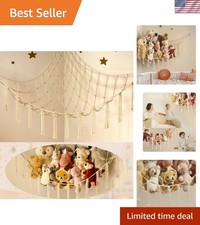 Stuffed Animal Storage Hammock or Net Corner - Large Toy Hammock Net for Stuf...