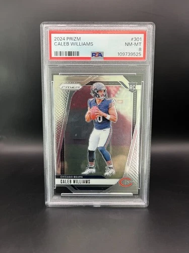 2024 Prizm Caleb Williams RC Rookie #301 Bears PSA 8