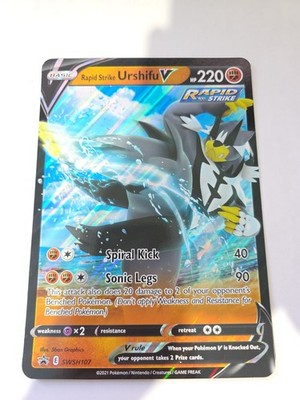 Rapid Strike Urshifu V SWSH107 Jumbo Cards Holo