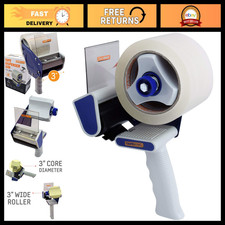 Handheld Packing Tape Dispenser Gun with Bonus Clear Tape - 3" Wide Shipping Sea