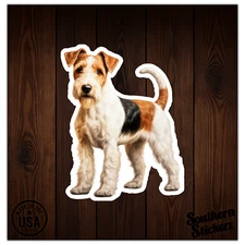 Wire Fox Terrier - Vinyl Decal Sticker - Car Window Laptop - ebn12198