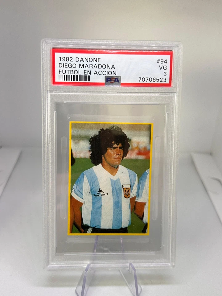 Diego Maradona #94 Liga 1982 Danone Futbol en Accion Argentina Psa 3 VG - Imagen 2 de 3