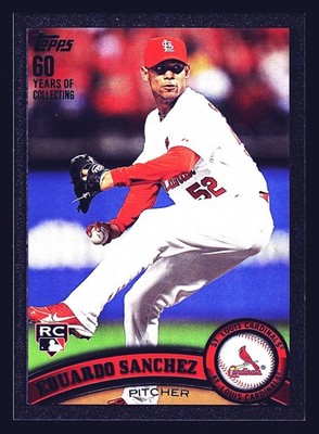 Eduardo Sanchez St. Louis Cardinals 2011 Topps Update Black #US39 SN /60