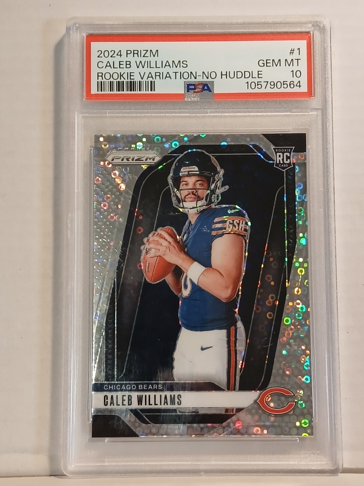 Caleb Williams Panini Prizm Rookie Variation #1 No Huddle
