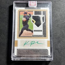 KUMAR ROCKER Prospect Patch Auto 7/7 2022 Panini Three & Two Baseball PJA-KR